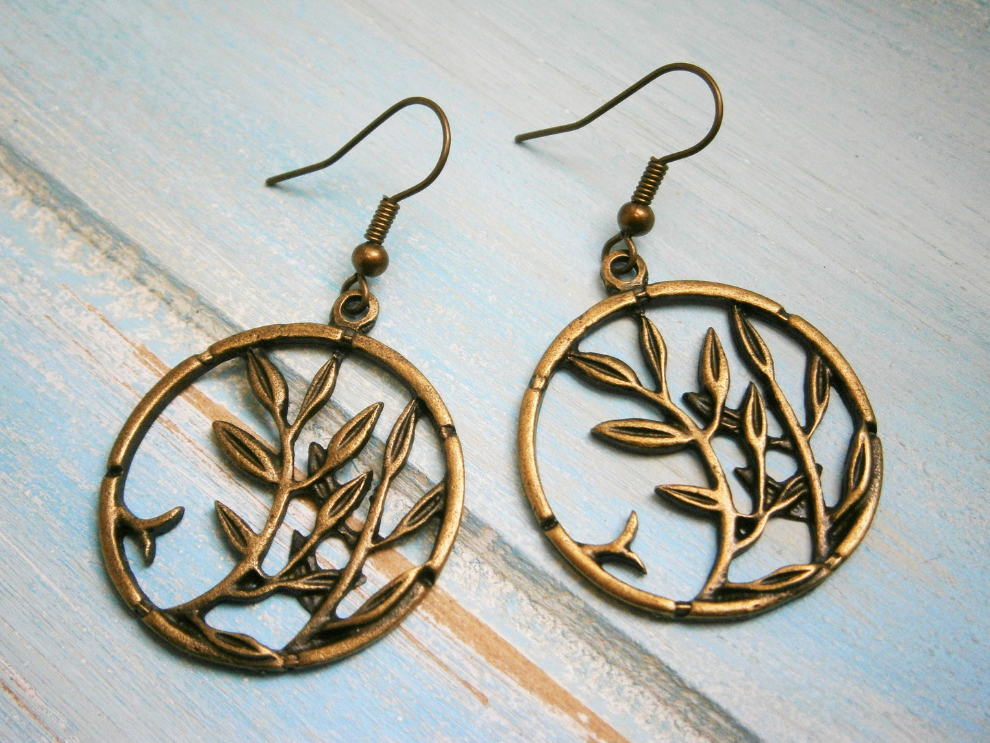 Antique Bronze Round Tree Charm Necklace/Boho Necklace/Bridesmaids Gifts/Charm Necklace/Nature Necklace/Fauna Necklace/Steampunk Jewellery