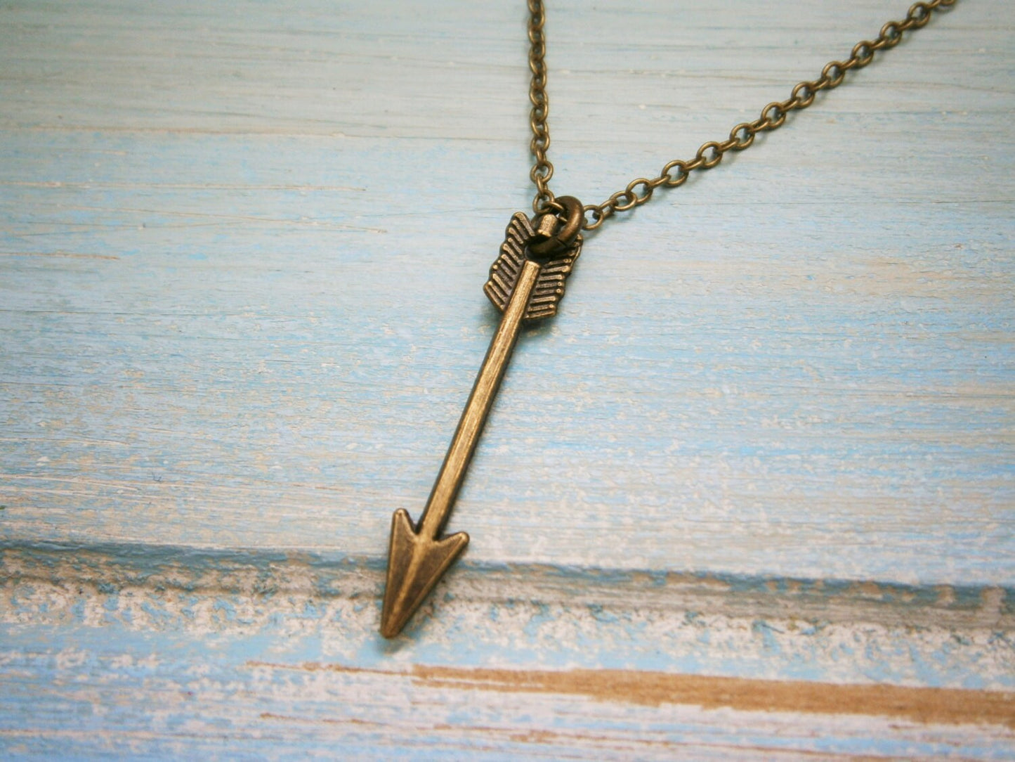 Arrow Necklace/Boho Necklace/Antique Bronze Mini Arrow Charm Necklace/Boho Jewelry/Bridesmaid Gift/Birthday Gift/Archery Necklace/Woodland