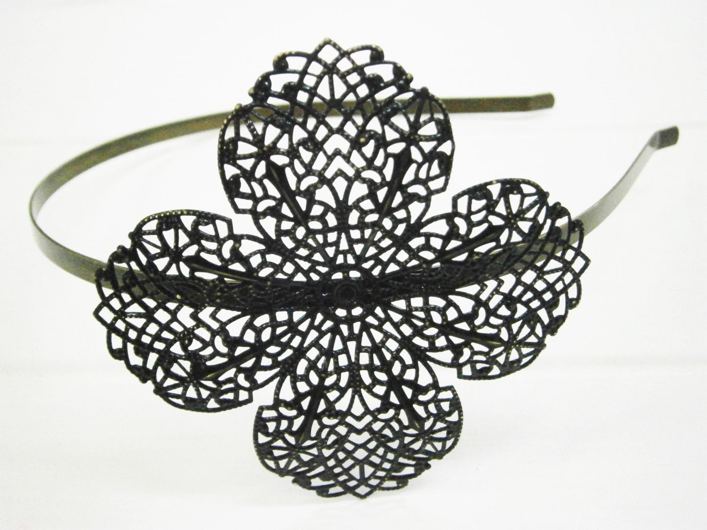 Black Patina Filigree Headband - Hair Accessory, Bridesmaid Gift, Family Pictures, Rustic Wedding Accessory, Wedding Hair Accessory