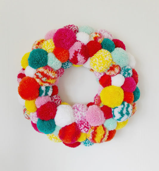 Pom Pom Wreath